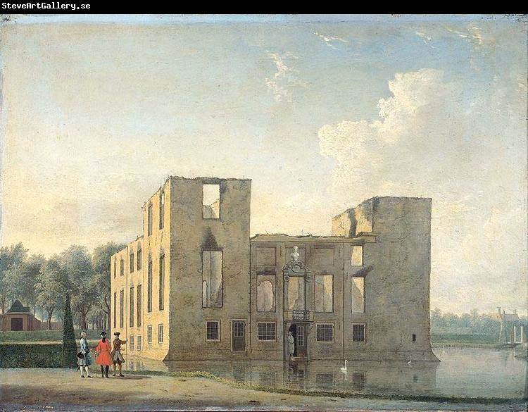 Jan ten Compe Berckenrode Castle in Heemstede after the fire of 4-5 May 1747: rear view.